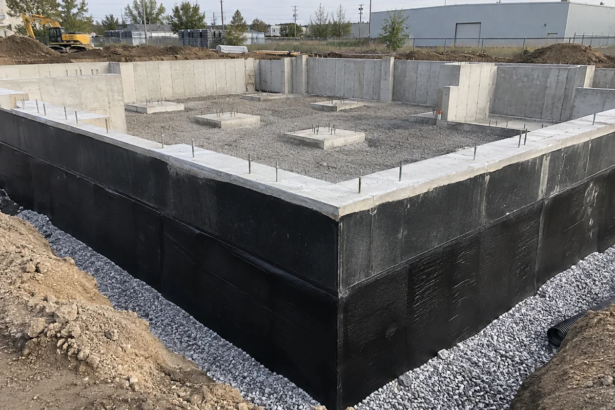 Foundations & Structural Pads finished detail in Welland and the Niagara Region, Ontario