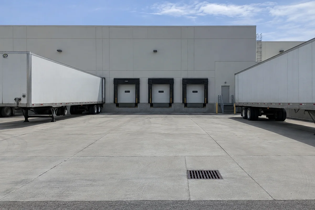 Loading Docks & Truck Aprons finished detail in Welland and the Niagara Region, Ontario